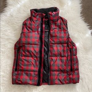 Gap Buffalo Plaid Puffer Vest